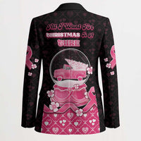 Breast Cancer Christmas Blazer Merry Pinkmas - Wonder Print Shop