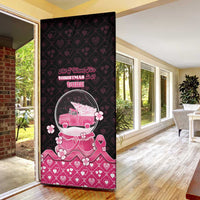 Breast Cancer Christmas Door Cover Merry Pinkmas - Wonder Print Shop