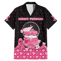 Breast Cancer Christmas Family Matching Mermaid Dress and Hawaiian Shirt Merry Pinkmas - Wonder Print Shop