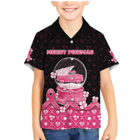 Breast Cancer Christmas Family Matching Mermaid Dress and Hawaiian Shirt Merry Pinkmas - Wonder Print Shop
