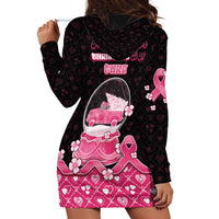 Breast Cancer Christmas Hoodie Dress Merry Pinkmas - Wonder Print Shop