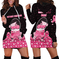 Breast Cancer Christmas Hoodie Dress Merry Pinkmas - Wonder Print Shop