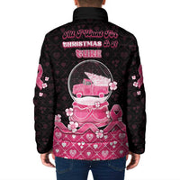 Breast Cancer Christmas Padded Jacket Merry Pinkmas - Wonder Print Shop
