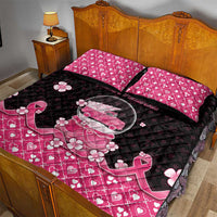Breast Cancer Christmas Quilt Bed Set Merry Pinkmas - Wonder Print Shop