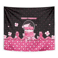 Breast Cancer Christmas Tapestry Merry Pinkmas - Wonder Print Shop