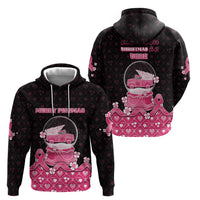 Breast Cancer Christmas Zip Hoodie Merry Pinkmas - Wonder Print Shop