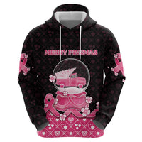 Breast Cancer Christmas Zip Hoodie Merry Pinkmas - Wonder Print Shop