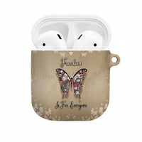 Butterfly Christmas AirPods Case Freedom Is For Everyone - Wonder Print Shop
