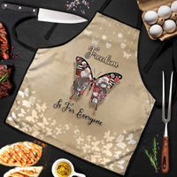 Butterfly Christmas Apron Freedom Is For Everyone - Wonder Print Shop