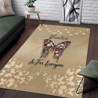 Butterfly Christmas Area Rug Freedom Is For Everyone - Wonder Print Shop