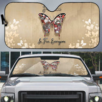 Butterfly Christmas Auto Sun Shade Freedom Is For Everyone - Wonder Print Shop