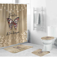 Butterfly Christmas Bathroom Set Freedom Is For Everyone - Wonder Print Shop