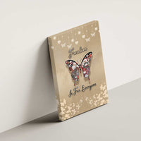 Butterfly Christmas Canvas Wall Art Freedom Is For Everyone - Wonder Print Shop