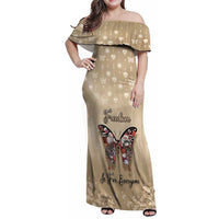 Butterfly Christmas Family Matching Off Shoulder Maxi Dress and Hawaiian Shirt Freedom Is For Everyone - Wonder Print Shop