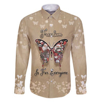 Butterfly Christmas Family Matching Puletasi and Hawaiian Shirt Freedom Is For Everyone - Wonder Print Shop