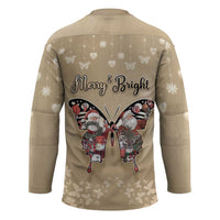 Butterfly Christmas Hockey Jersey Freedom Is For Everyone - Wonder Print Shop