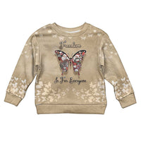 Butterfly Christmas Kid Ugly Christmas Sweater Freedom Is For Everyone - Wonder Print Shop