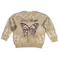 Butterfly Christmas Kid Ugly Christmas Sweater Freedom Is For Everyone - Wonder Print Shop
