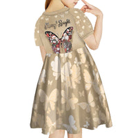 Butterfly Christmas Kid Short Sleeve Dress Freedom Is For Everyone - Wonder Print Shop