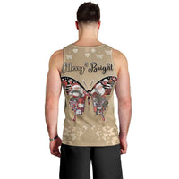 Butterfly Christmas Men Tank Top Freedom Is For Everyone - Wonder Print Shop