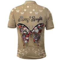 Butterfly Christmas Polo Shirt Freedom Is For Everyone - Wonder Print Shop