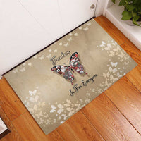 Butterfly Christmas Rubber Doormat Freedom Is For Everyone - Wonder Print Shop