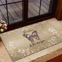 Butterfly Christmas Rubber Doormat Freedom Is For Everyone - Wonder Print Shop