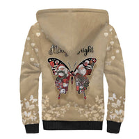 Butterfly Christmas Sherpa Hoodie Freedom Is For Everyone - Wonder Print Shop