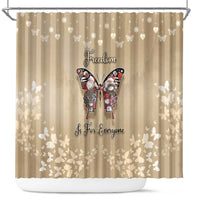 Butterfly Christmas Shower Curtain Freedom Is For Everyone - Wonder Print Shop