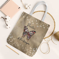 Butterfly Christmas Tote Bag Freedom Is For Everyone - Wonder Print Shop