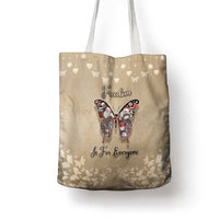 Butterfly Christmas Tote Bag Freedom Is For Everyone - Wonder Print Shop