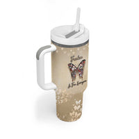 Butterfly Christmas Tumbler With Handle Freedom Is For Everyone - Wonder Print Shop