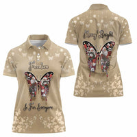 Butterfly Christmas Women Polo Shirt Freedom Is For Everyone - Wonder Print Shop
