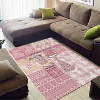 Braille Christmas Area Rug Tis The Season Patchwork Style - Wonder Print Shop