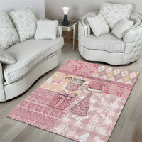 Braille Christmas Area Rug Tis The Season Patchwork Style - Wonder Print Shop
