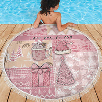 Braille Christmas Beach Blanket Tis The Season Patchwork Style - Wonder Print Shop
