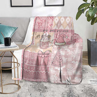 Braille Christmas Blanket Tis The Season Patchwork Style - Wonder Print Shop