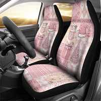 Braille Christmas Car Seat Cover Tis The Season Patchwork Style - Wonder Print Shop