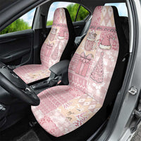 Braille Christmas Car Seat Cover Tis The Season Patchwork Style - Wonder Print Shop