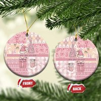 Braille Christmas Ceramic Ornament Tis The Season Patchwork Style - Wonder Print Shop