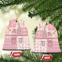 Braille Christmas Ceramic Ornament Tis The Season Patchwork Style - Wonder Print Shop
