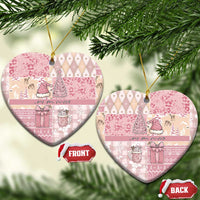 Braille Christmas Ceramic Ornament Tis The Season Patchwork Style - Wonder Print Shop