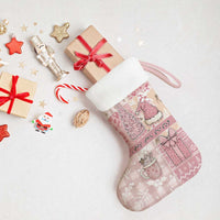 Braille Christmas Stocking Tis The Season Patchwork Style - Wonder Print Shop