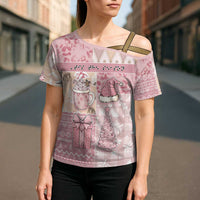 Braille Christmas Cross Shoulder Shirt Tis The Season Patchwork Style - Wonder Print Shop