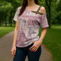 Braille Christmas Cross Shoulder Shirt Tis The Season Patchwork Style - Wonder Print Shop