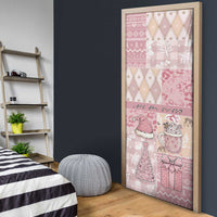 Braille Christmas Door Cover Tis The Season Patchwork Style - Wonder Print Shop