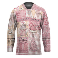 Braille Christmas Hockey Jersey Tis The Season Patchwork Style - Wonder Print Shop