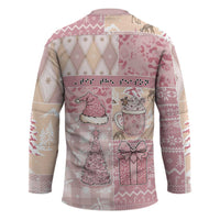 Braille Christmas Hockey Jersey Tis The Season Patchwork Style - Wonder Print Shop