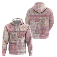 Braille Christmas Hoodie Tis The Season Patchwork Style - Wonder Print Shop