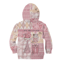 Braille Christmas Kid Hoodie Tis The Season Patchwork Style - Wonder Print Shop
